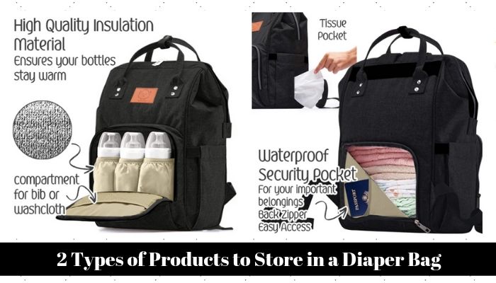 2 Types of Products to Store in a Diaper Bag